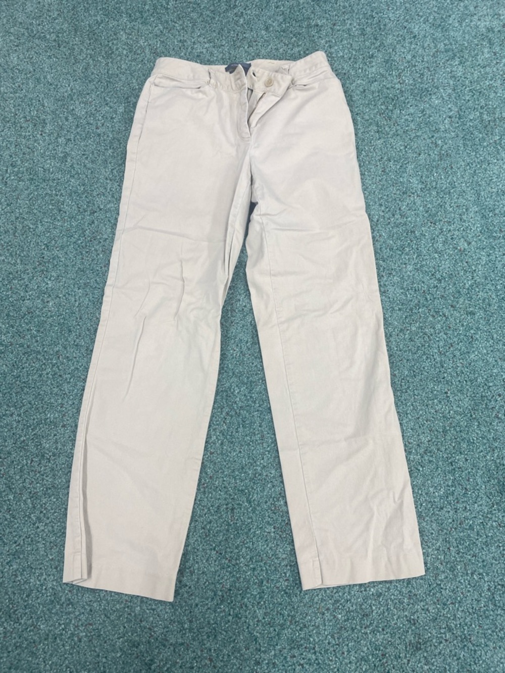Women’s Classic Straight Fit Pants in Light Beige